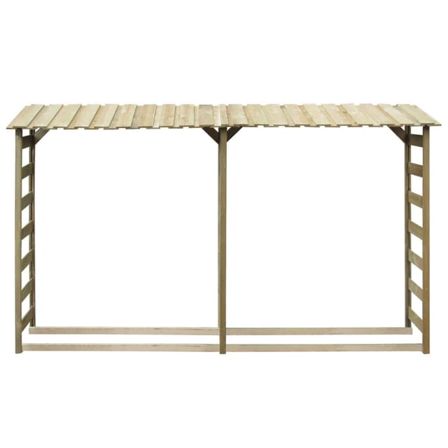 Holzlagerung Vidaxl Wood Storage Shelter Druckbehandeltes Kiefernholz 300x44x176cm