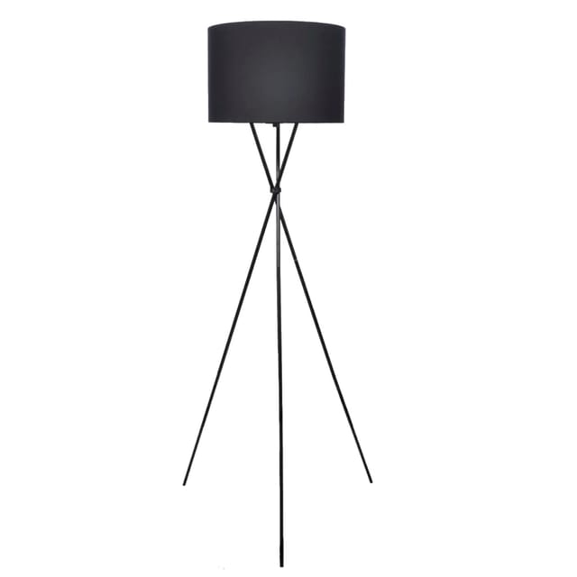 Vidaxl Floor Lamp With Stand Black 139 Cm (240901)