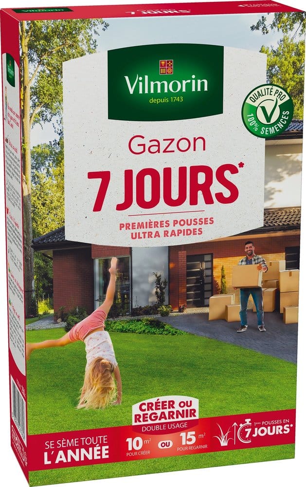 7-tage-rasensamen, Vilmorin, 250 G, 10 M² Oder 15 M² Vilmorin
