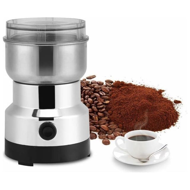 Moulin À Café Électrique 220v, Broyeur À Graines De Café Broyeur Alimentaire En Acier Inoxydable Moulin À Café Et Mixeur Électrique Pour Le Grain De Café Lin Noix Poivre Épices Et Autres