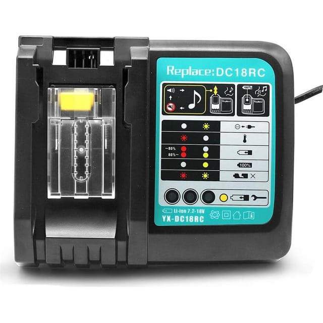 3a Dc18rc Ersatz-li-ion-ladegerät Für Makita 14,4v 18v Bl1830 Bl1840 Bl1850 Bl1815 Bl1430 Lxt400 Eu-schnellladegerät
