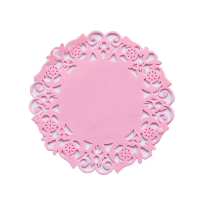50 Runde, 9 Cm Große, Rosa Untersetzer, Dekorative Tischuntersetzer-sets