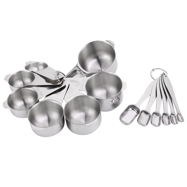 13-teiliges Messlöffel-set Aus Edelstahl Mit Skala, Küchenzubehör Zum Backen
