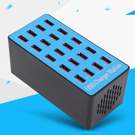 100w 20-port Usb-ladestation - Wlxa5+ Schnellnetzteil 100-240v (eu-stecker)