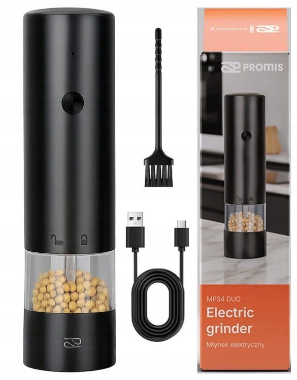 Pfeffermühle Promis Mp34 Usb Wiederaufladbar Keramik Verstellbar
