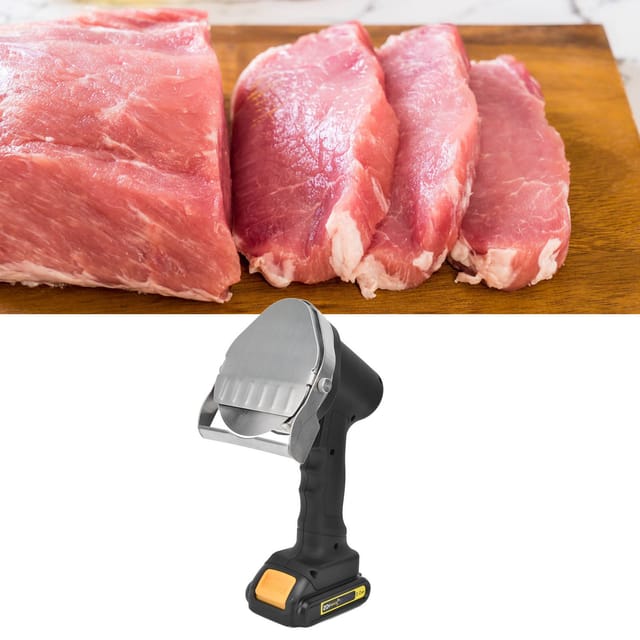 Kabelloses Elektrisches Kebab-, Shawarma- Und Dönermesser Für Restaurants Und Grills – Abs + Edelstahl – 0–8 Mm Schneide