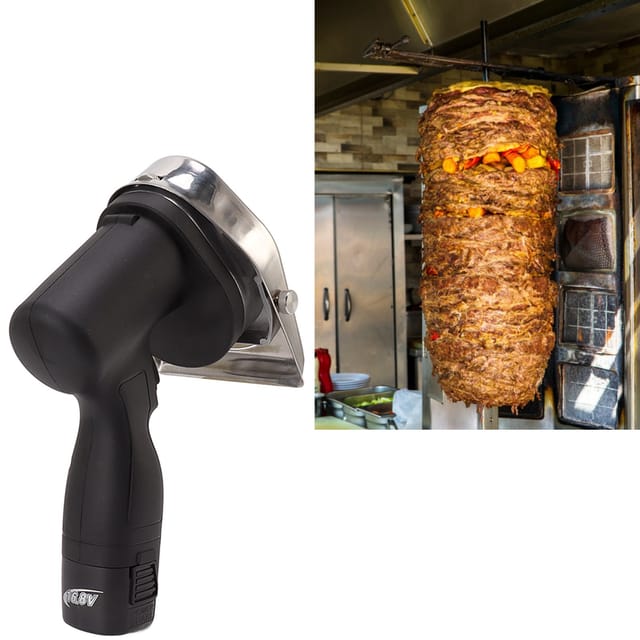 [elektrisches Kebabmesser] Neues Markenmodell X [abnehmbare Edelstahlklinge 0–8 Mm] Große Akkukapazität