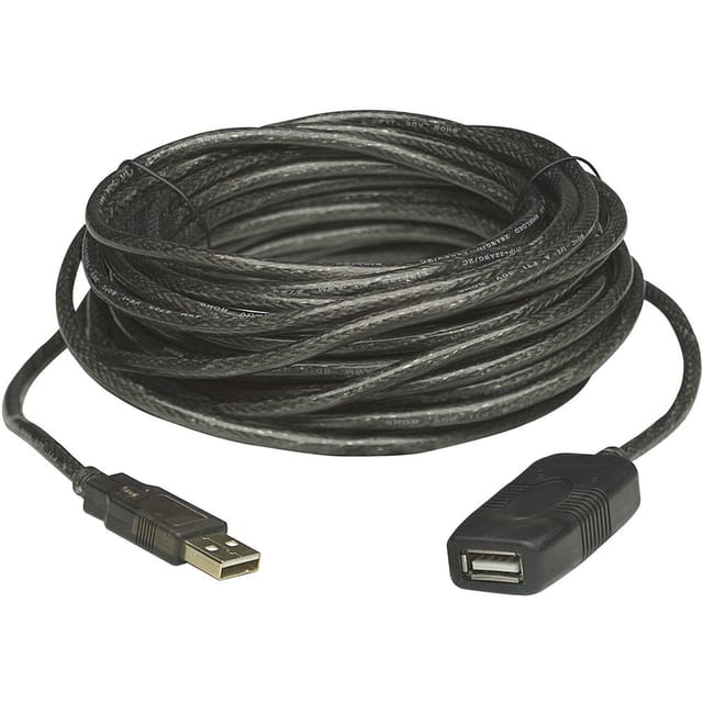 Manhattan Usb-kabel Usb 2.0 Usb-a Stecker, Usb-a Buchse 10.00 M Schwarz 150248