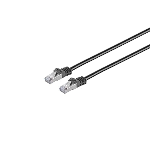 S-impuls Rj45 Patchkabel S/ftp (pimf), M. Cat.7 Rohkabel, 20 M, Schwarz