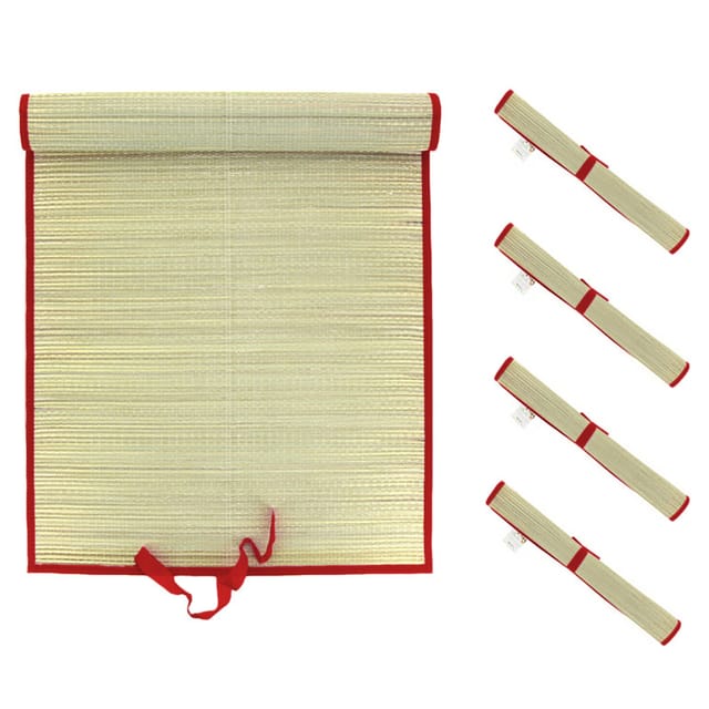4er Set Strandmatte Rot 80x60cm-myw99747-4-rot