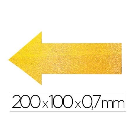 Durable 170504 Stellplatzmarkierung Form -pfeil- Signal-gelb 10 St. (l X B X H) 200 X 100 X 0.7 Mm