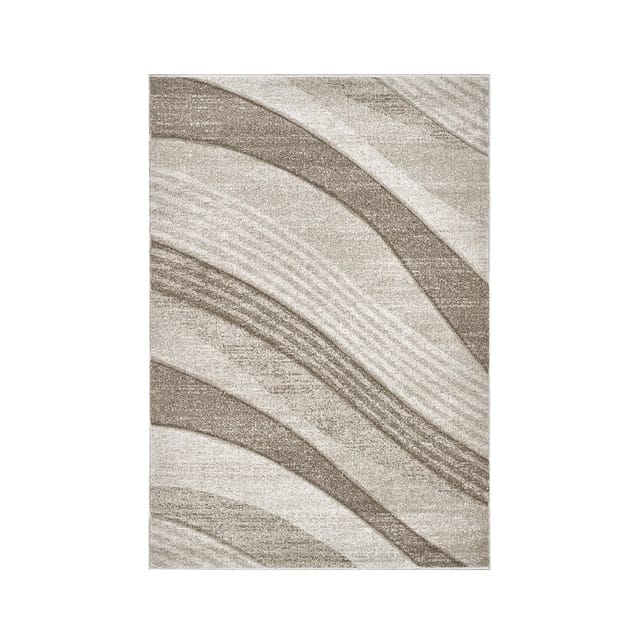 Beige Wohnzimmerteppich Design Funny