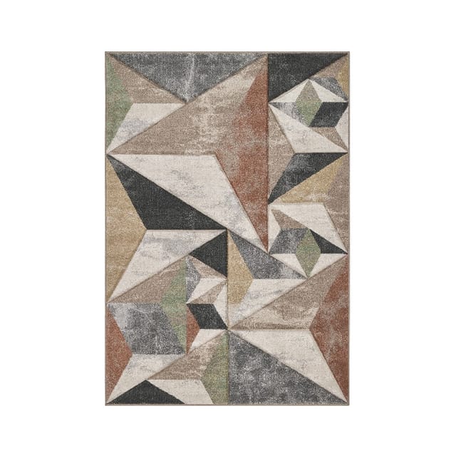 Moderner Teppich In Grau Und Beige Für Das Wohnzimmer Funny