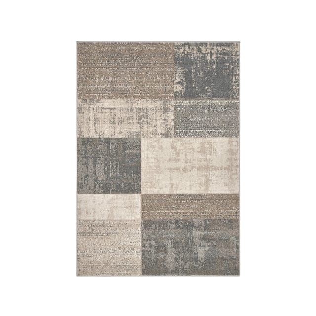 Design-teppich Grau Und Beige Für Das Wohnzimmer Funny