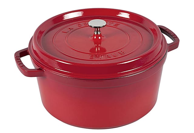 Staub Cocotte, 28 Cm Kirsch-rot Rund Gusseisen (40509-852-0)