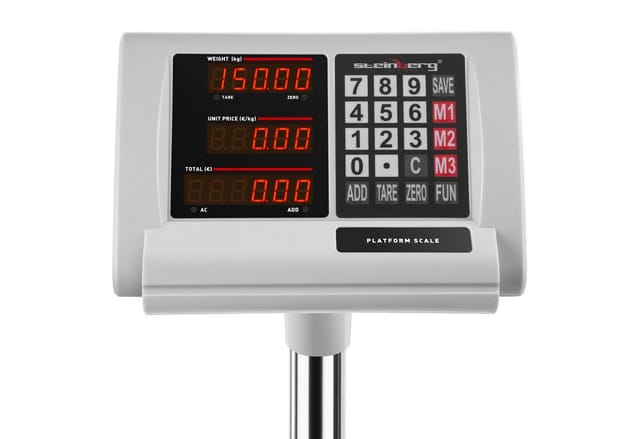 Steinberg Systems - Plattformwaage Bodenwaage Paketwaage Industriewaage Präzisionswaage 150 Kg/10 G