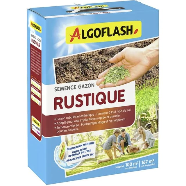 Rasen-samen - Algoflash - Rustikal - 2,5 Kg