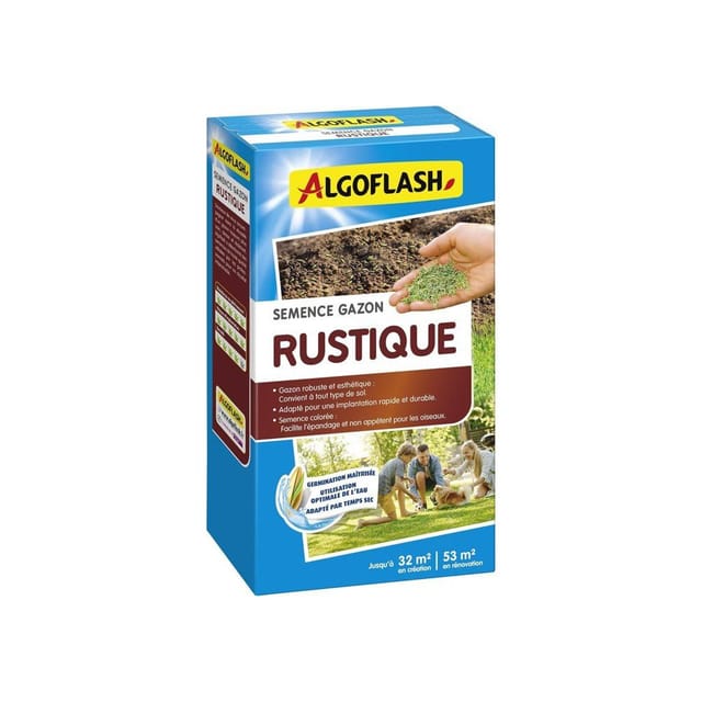 Rasen-samen - Algoflash - Rustikal - 800 G