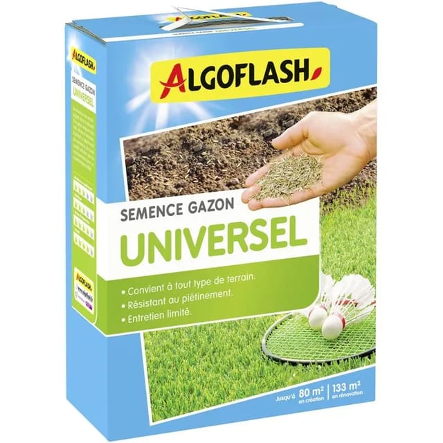 Rasen-samen - Algoflash - Universell - 2 Kg