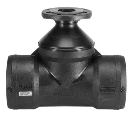 Frialen Flansch T-stk T.flt Oevgw-gepr. F.wasser Pn16 Da 110 Dn80