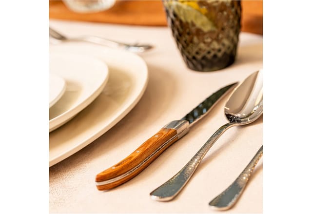 Amefa Royal Steak Set Aus Edelstahl Und Holz