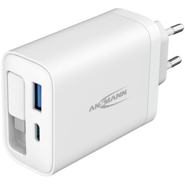 Ansmann Usb Ladegerät 30w - Usb C & A Schnelllader Integriertes Kabel
