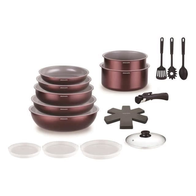 Arthur Martin Am2503 Kochtopfset Aluminium 18 Teile