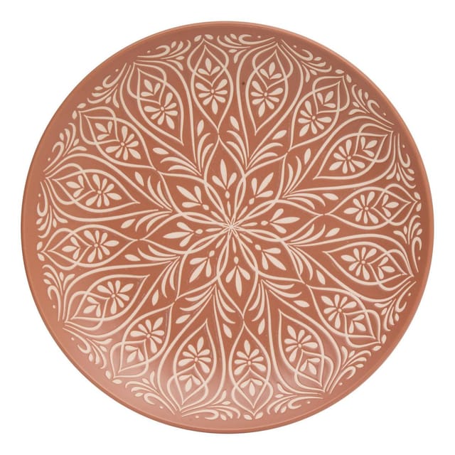 Set Von 6 Flachen Tellern Ines D27cm Terracotta - Atmosphera Créateur D'Intérieur