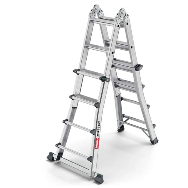 Hailo Vielzweckleiter Master M100 Aluminium Sprossen 4 X 4geklappt H270xb580xt270mm