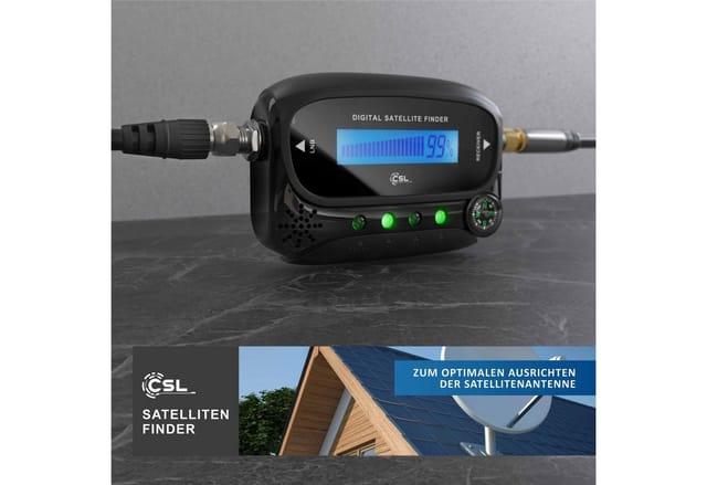 Csl Satfinder, Digitaler Satelitensucher Mit Anzeige Und Akustischem Signalton