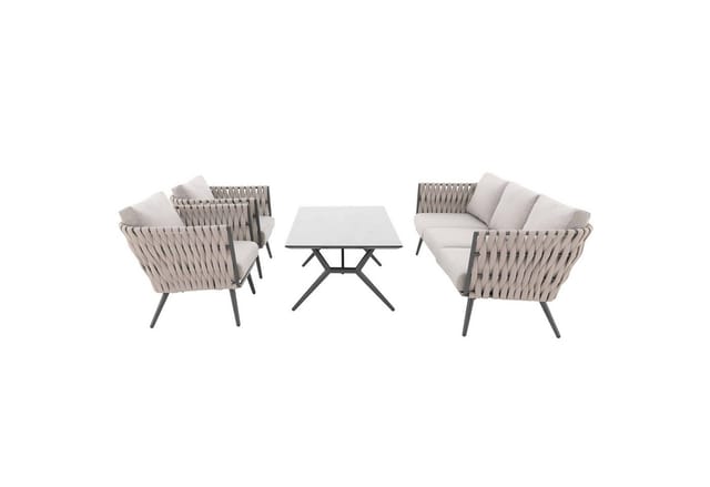 Doppler Rope Gartenlounge / Expert Lounge "riva", Taupe