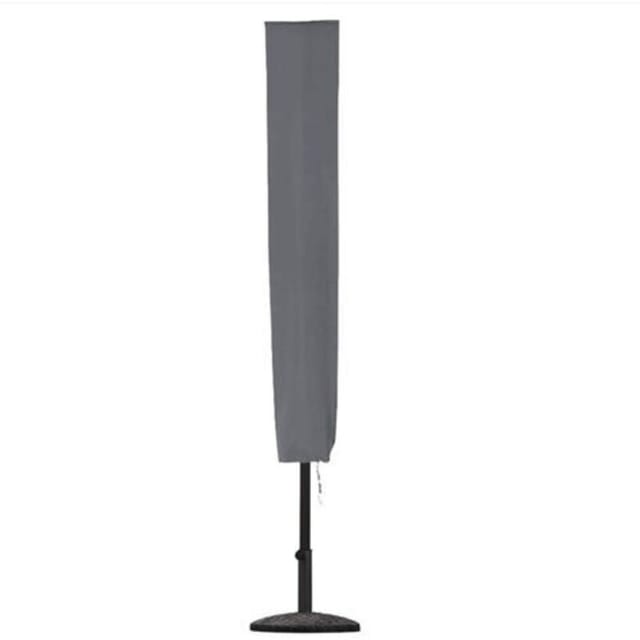 Housse De Parasol, Housse De Parasol De Jardin 153 X 30 X 30 Cm Tissu Oxford 600d Imperméable Revêtement Pvc, Gris