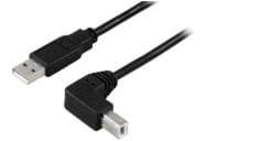 Microconnect Usb-a 2.0 Auf Usb-b 10m Abgewinkeltes High-speed-kabel M-m, Usbab2angle10