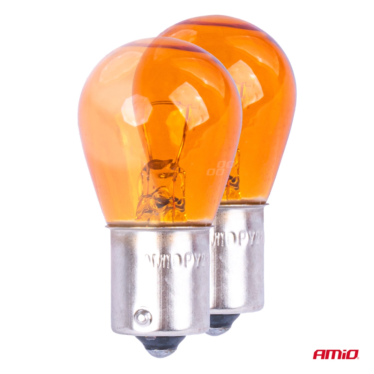 Halogenlampen Py21w Ba15s 12v Orange 2 Stück Blisterverpackung Amio-04354/03352