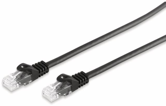 S-impuls Rj45 Patchkabel Cat 7 Rohkabel U/utp, Schwarz, 0,25 M