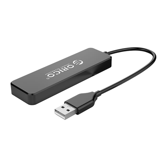 Orico Fl01 Usb-a Hub, 4x Usb-a 2.0 Dockingstation – Schwarz