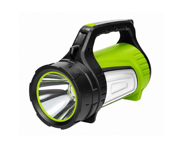 Leistungsstarke, Wiederaufladbare Led-taschenlampe, Suchscheinwerfer Mit Powerbank, Taktisches Camping