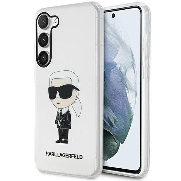 Karl Lagerfeld Klhcs23mhniktct S23+ S916 Transparentes Hardcase Ikonik Karl Lagerfeld