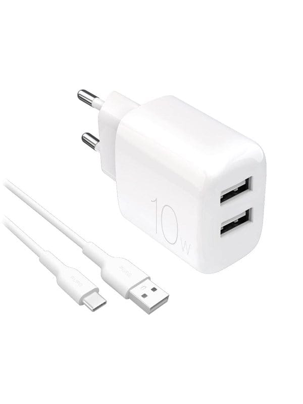 Puro Putc2usba10wdykacwhi Ladegerät Für Mobilgeräte Universal Weiß Ac Drinnen