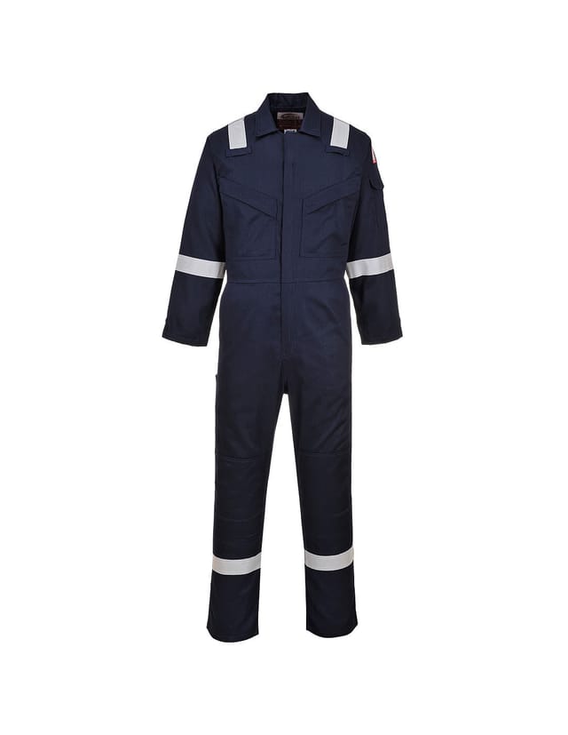 Antistatische Super Leichte Kombi 210g Farbe: Marine Tall Größe L - Portwest