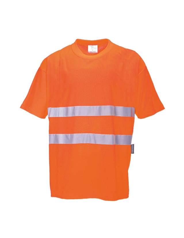 Bequemer Baumwoll-t-shirt Farbe: Orange Größe Xl - Portwest