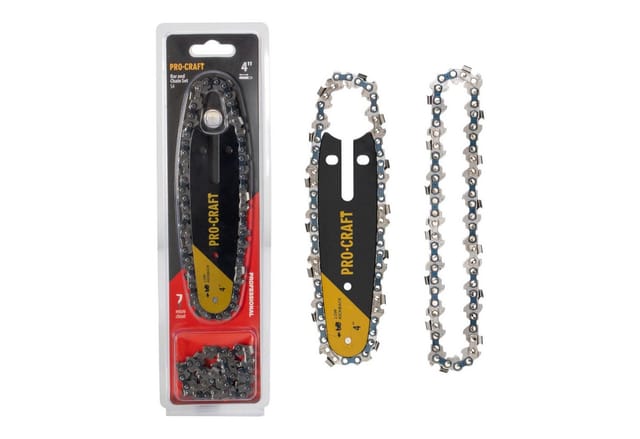 Procraft S4 Set Mit 2x Sägekette + 10 Cm Führungsschiene Für Pka16 Und Pka24