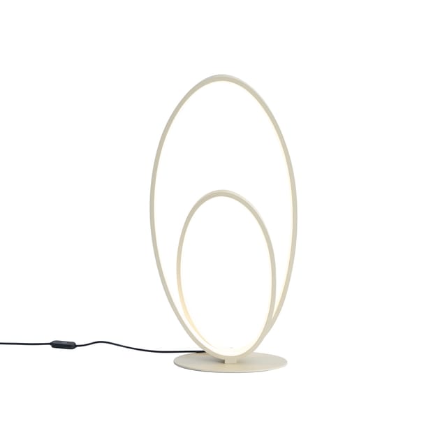Qazqa Design-tischleuchte Beige Inkl. Led 3-stufen-dimmbar -