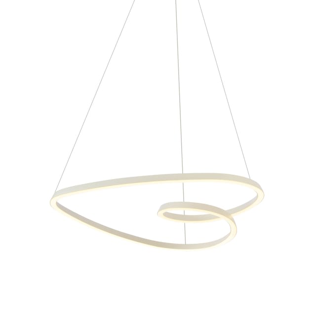 Qazqa Skandinavische Hängelampe Beige 72cm Inkl. Led