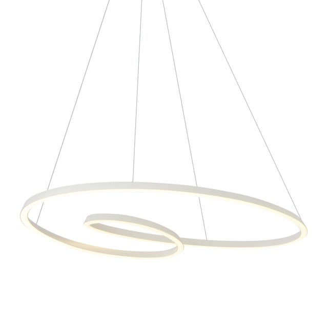 Qazqa Skandinavische Hängelampe Beige 110cm Inkl. Led 3-stufen