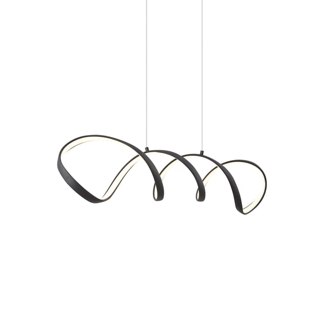 Qazqa Design-hängelampe Schwarz 100 Cm Inkl. Led 3-stufen-dimmbar