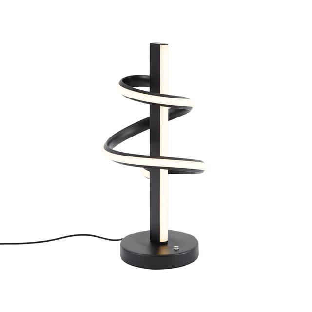 Qazqa Design-tischleuchte Schwarz Inkl. Led, Dimmbar Mit