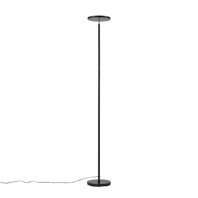 Qazqa Moderne Stehleuchte Schwarz Inkl. Led Dimmbar Rgb Mit