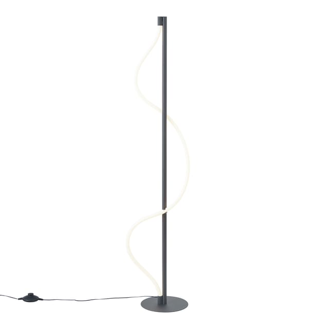 Qazqa Moderne Stehleuchte Schwarz Inkl. Led 3-stufen-dimmbar -