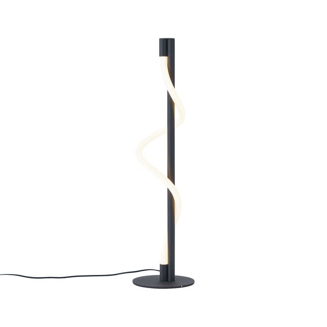 Qazqa Moderne Tischleuchte Schwarz Inkl. Led 3-stufen-dimmbar -